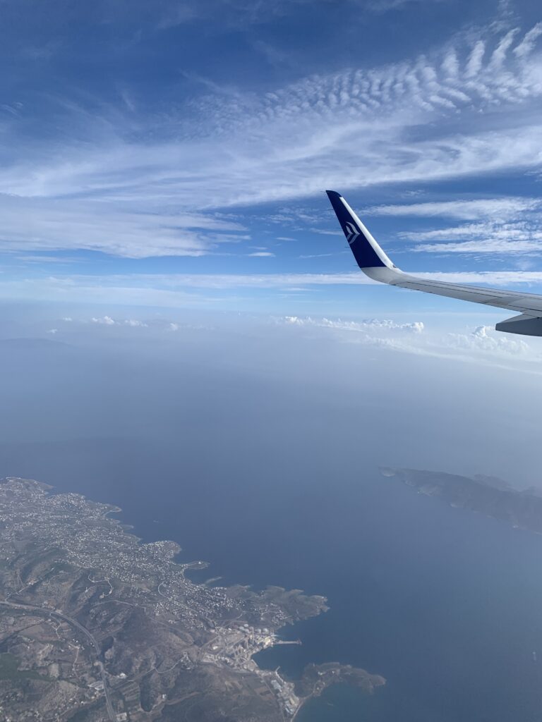 飛行機からの景色