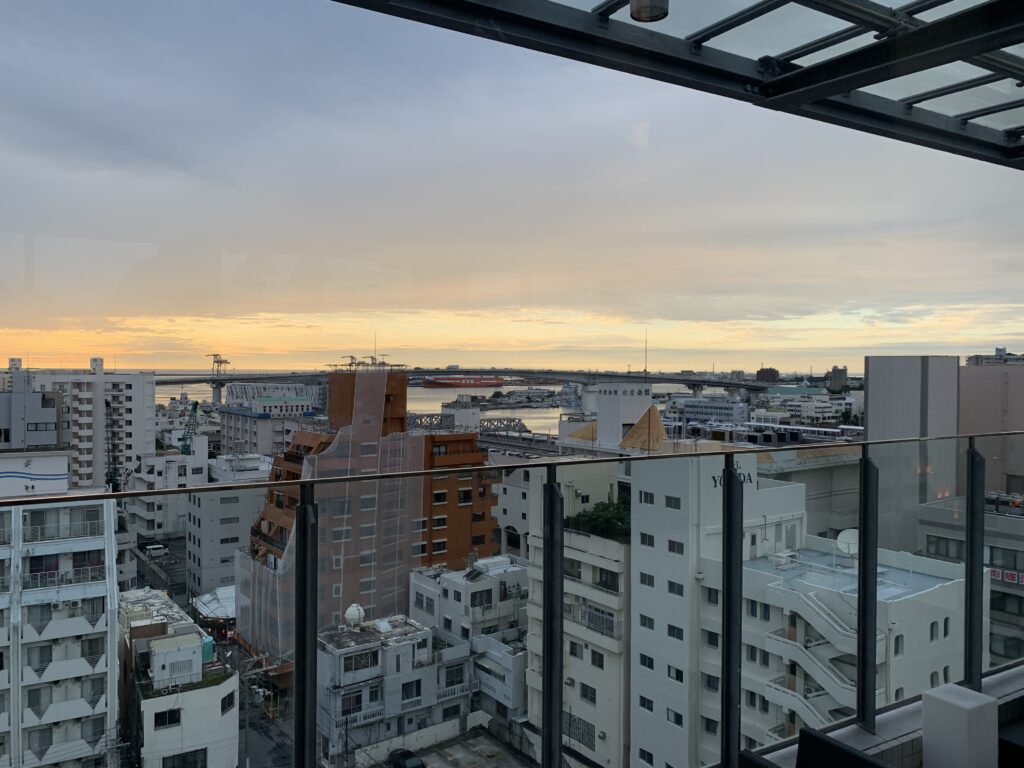 日暮れの景色